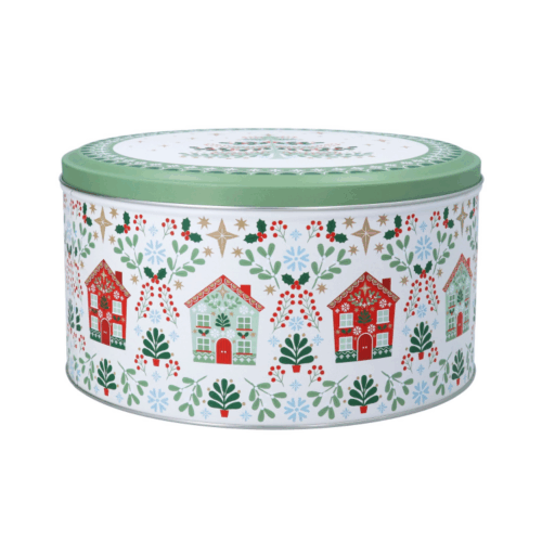 ALPINE HOUSES CAKE TIN