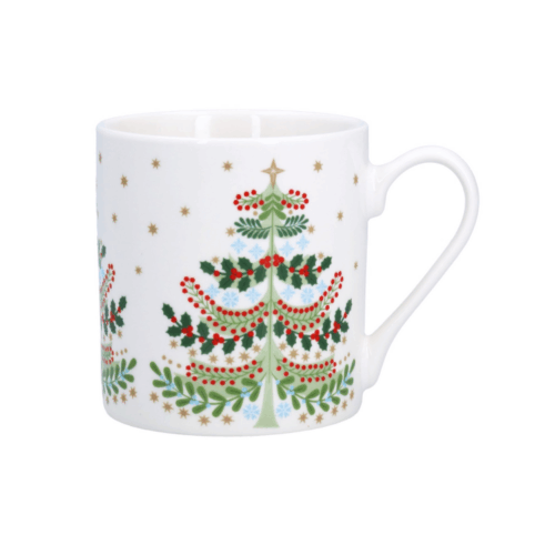 ALPINE CHRISTMAS TREE NEW BONE CHINA MUG