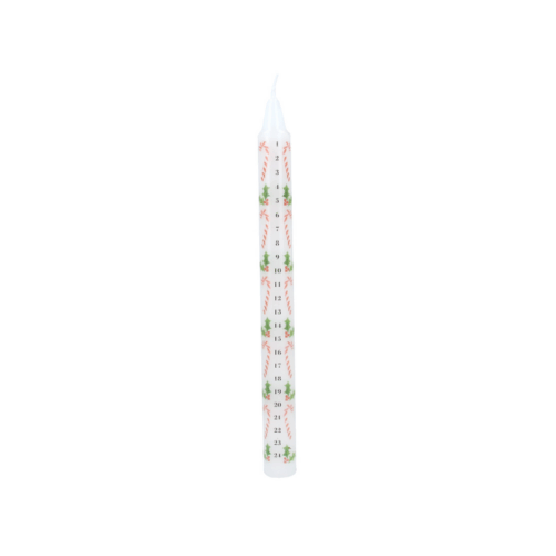 ADVENT CANDLE - CANDY CANE/HOLLY