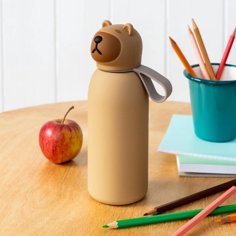 ANIMAL HEAD DRINKS BOTTLE - CAPYBARA