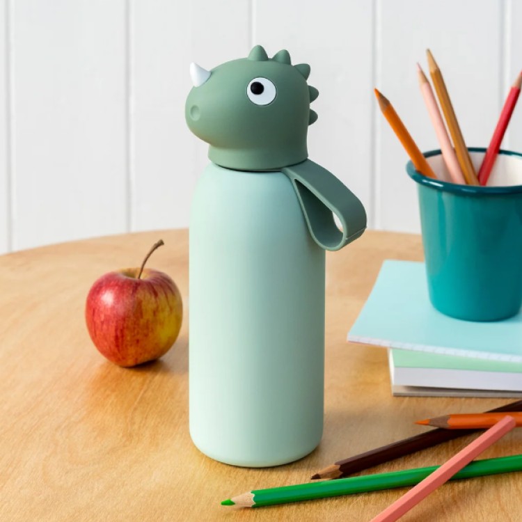 ANIMAL HEAD DRINKS BOTTLE - DINOSAUR