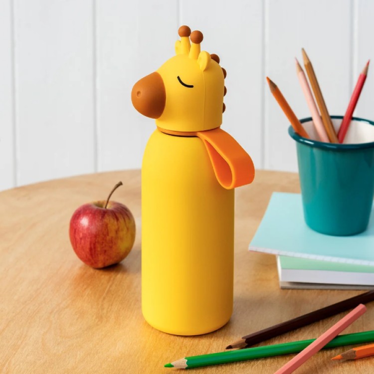 ANIMAL HEAD DRINKS BOTTLE -GIRAFFE