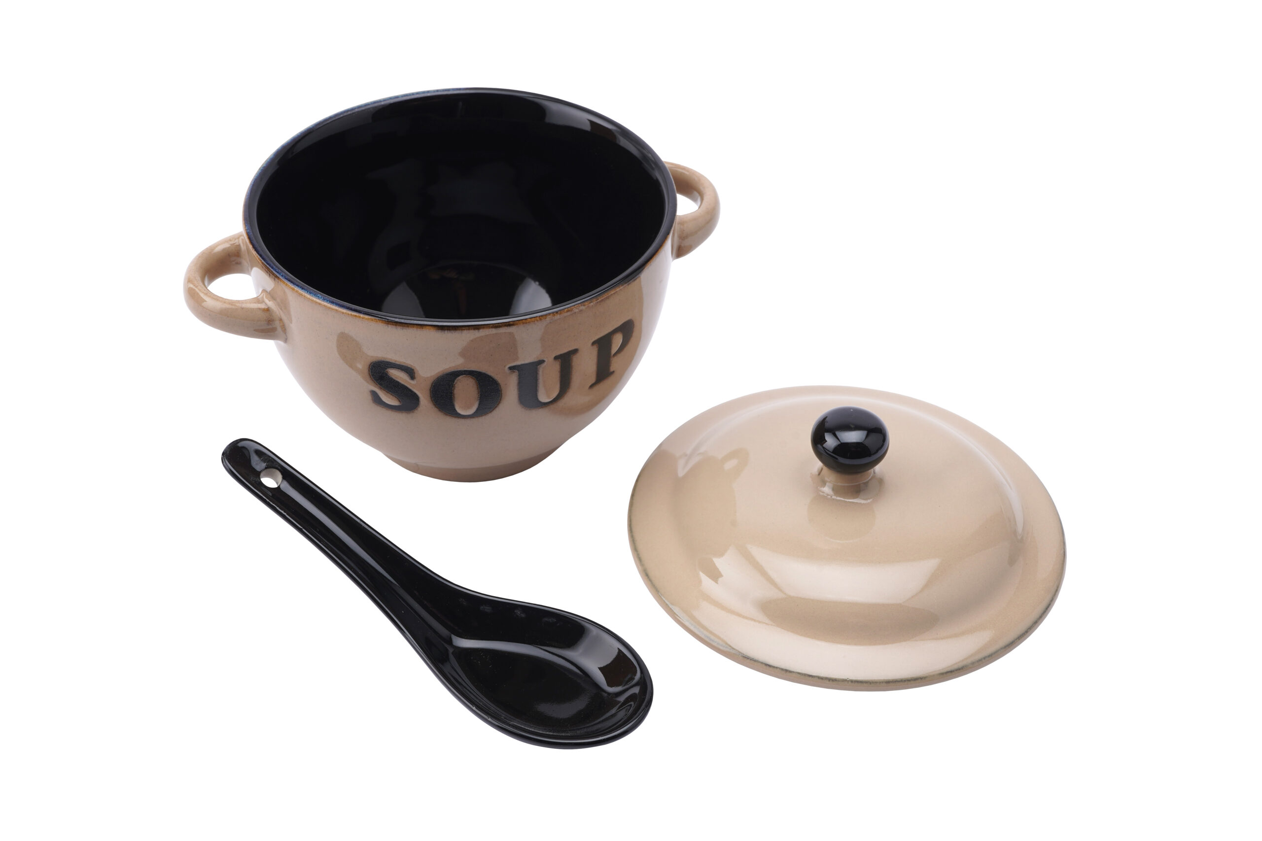 CREAM SOUP BOWL AND SPOON SET - Image 2