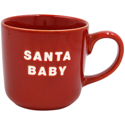 RED SANTA BABY MUG
