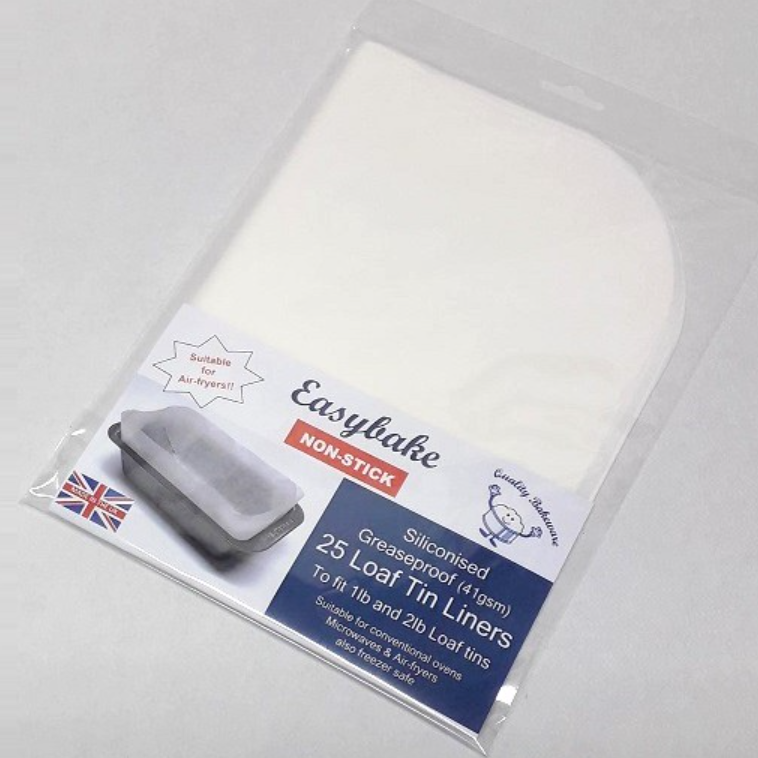 LOAF TIN LINERS - PACK OF 25