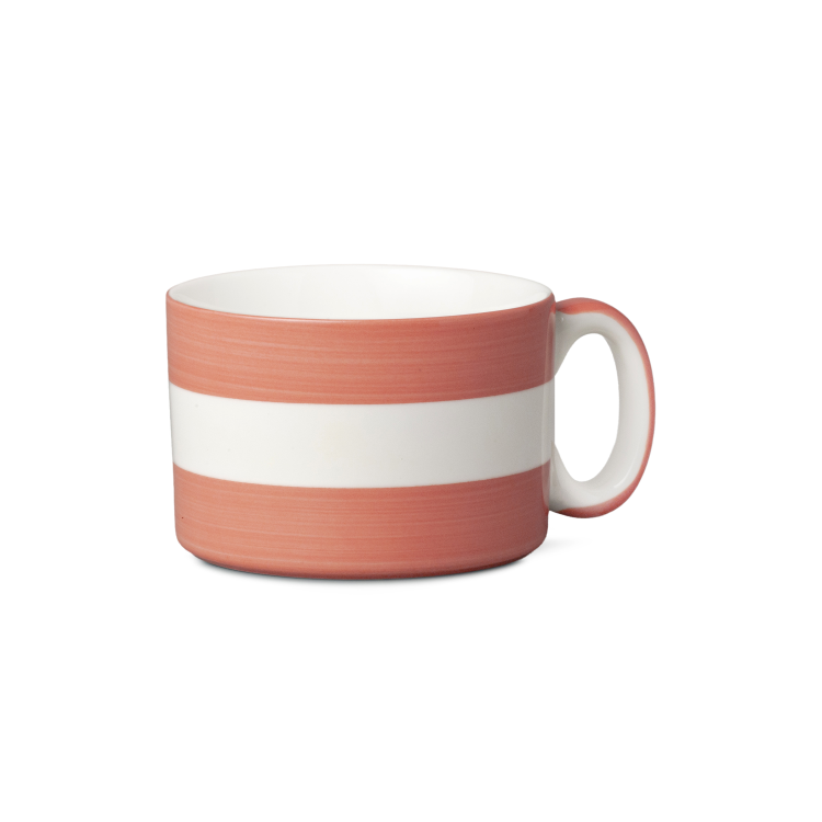 STRIPED HAND DECORATED WIDE MUG - Image 5