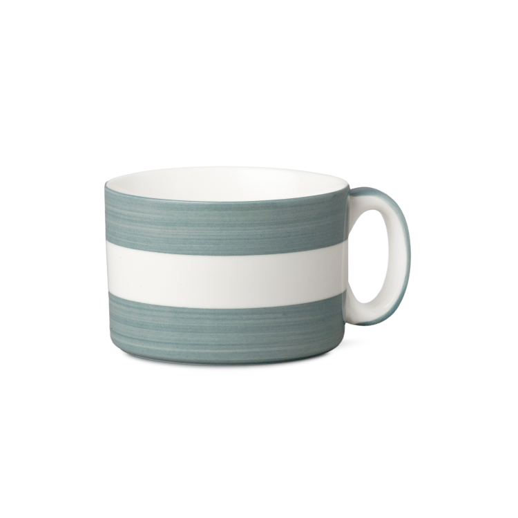 STRIPED HAND DECORATED WIDE MUG - Image 3