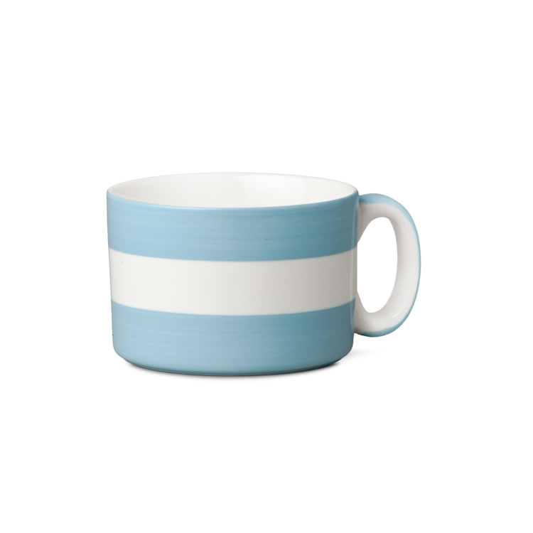 STRIPED HAND DECORATED WIDE MUG - Image 2