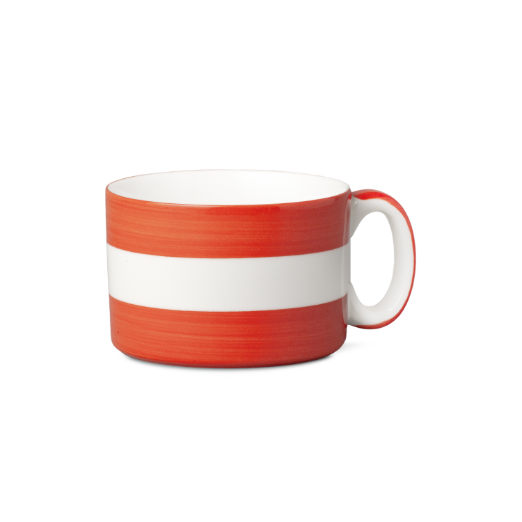 STRIPED HAND DECORATED WIDE MUG - Image 7