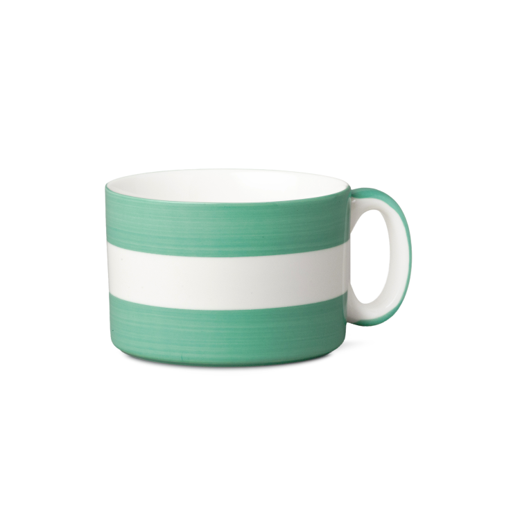 STRIPED HAND DECORATED WIDE MUG - Image 9