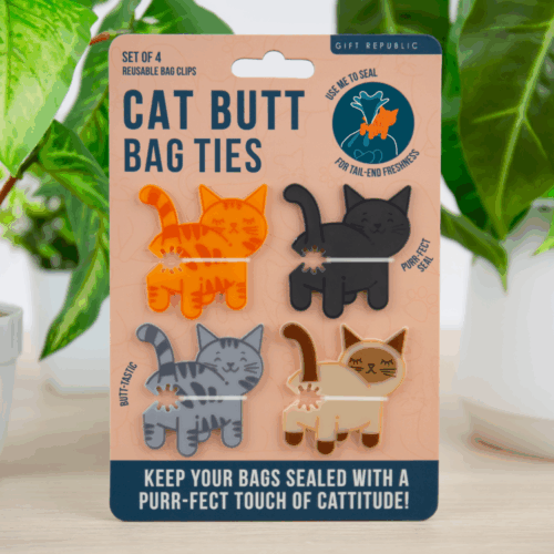 CAT BUTT BAG CLIPS