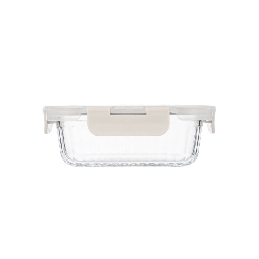 FLOW & CARE RECTANGULAR GLASS CONTAINER WITH LID - 1 LITRE - Image 3