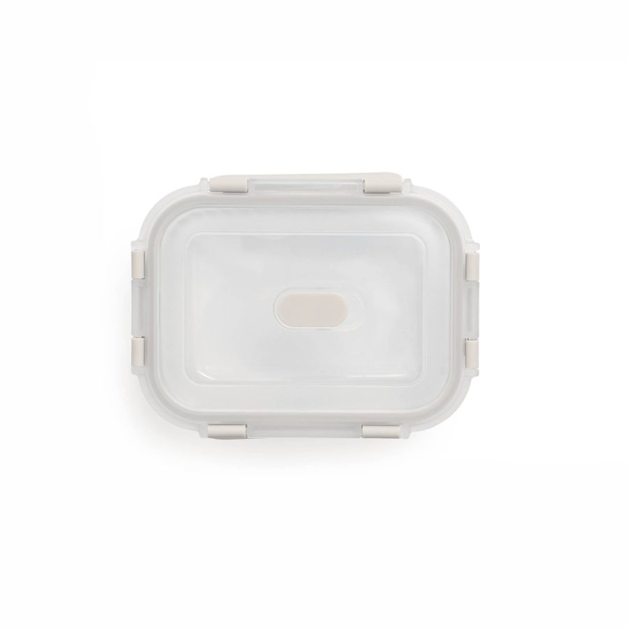 FLOW & CARE RECTANGULAR GLASS CONTAINER WITH LID - 1 LITRE - Image 2