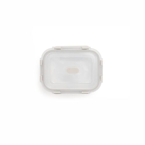 FLOW & CARE RECTANGULAR GLASS CONTAINER WITH LID - 370ML