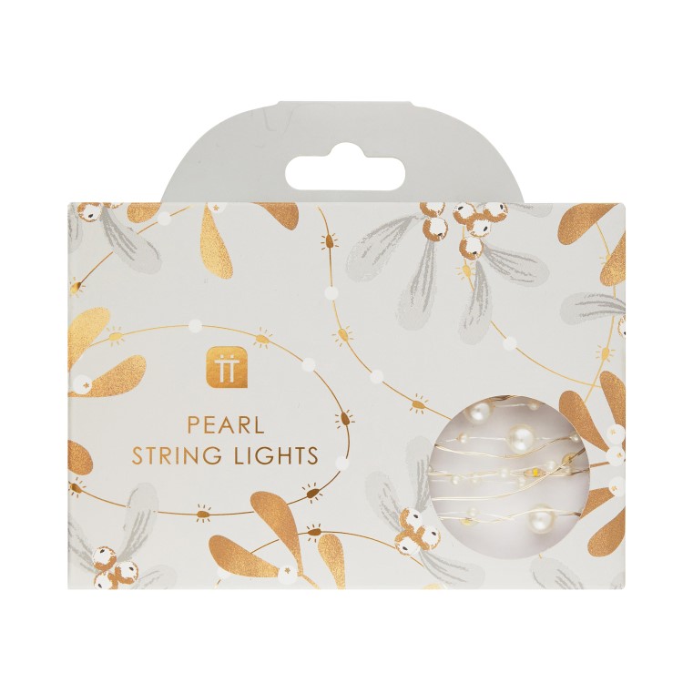 BOTANICAL MISTLETOE BEAD STRING LIGHTS - 3 METRES - Image 3
