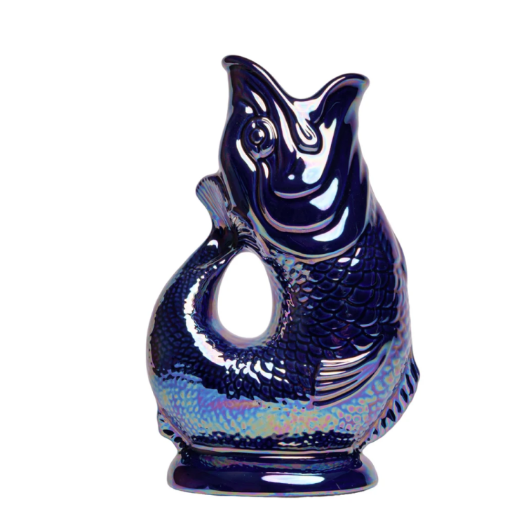 LUSTRE GLUGGLE JUG: EXTRA LARGE - COBALT