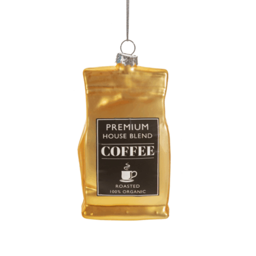 COFFEE BEAN BAUBLE DECORATION