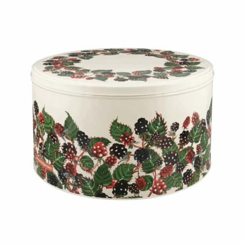 EMMA BRIDGEWATER BLACKBERRY ROUND CAKE TIN - LARGE