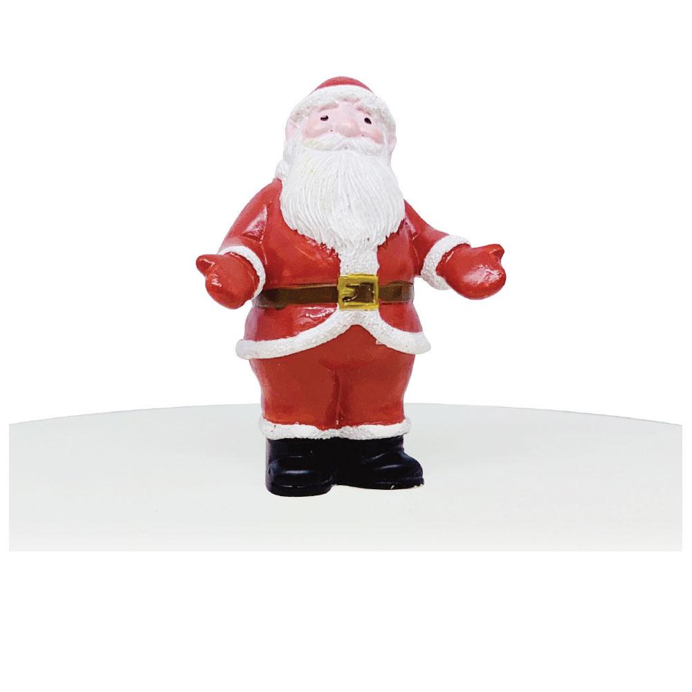 FATHER CHRISTMAS RESIN CAKE TOPPER