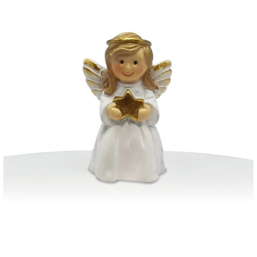 NATIVITY ANGEL RESIN CAKE TOPPER