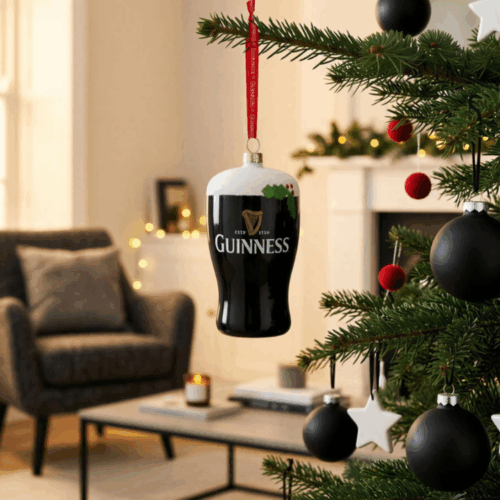 GUINNESS PINT GLASS CHRISTMAS DECORATION