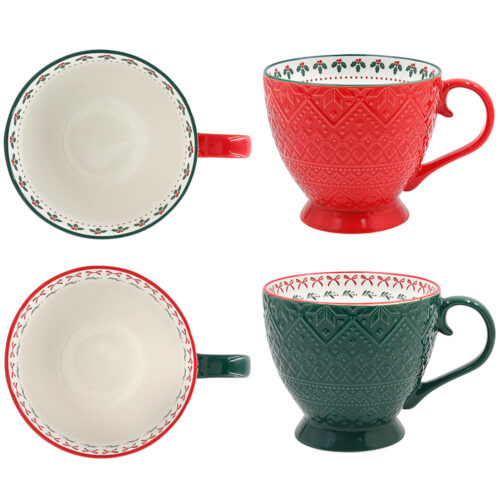 CHRISTMAS FOOTED MUG