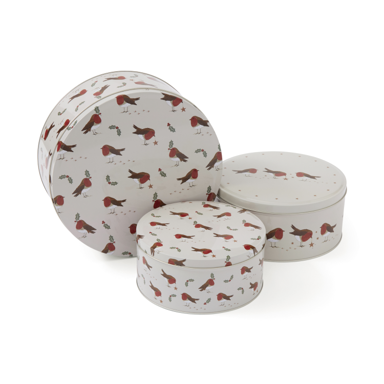 ROBINS RETREAT CAKE TINS - SET OF 3 - Image 2