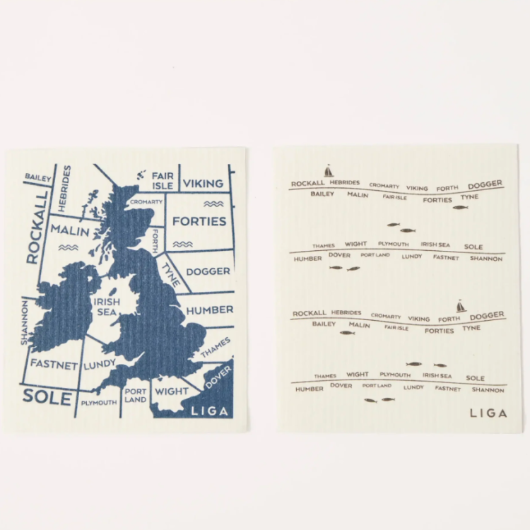 SHIPPING FORECAST ECO DISHCLOTHS - PACK OF 2 - Image 3
