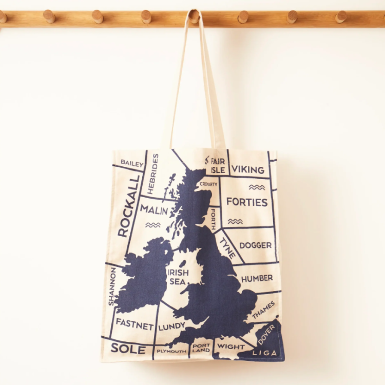 SHIPPING FORECAST LARGE TOTE BAG - Image 2