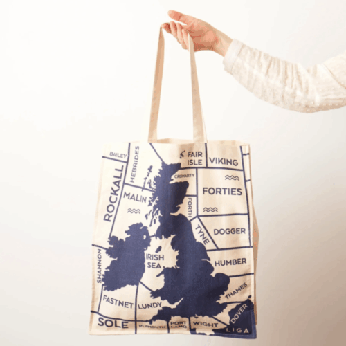 SHIPPING FORECAST LARGE TOTE BAG