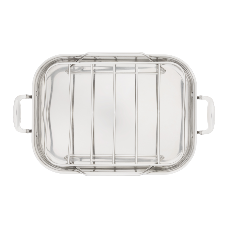 STELLAR TRI-PLY STAINLESS STEEL ROASTER WITH RACK - Image 3