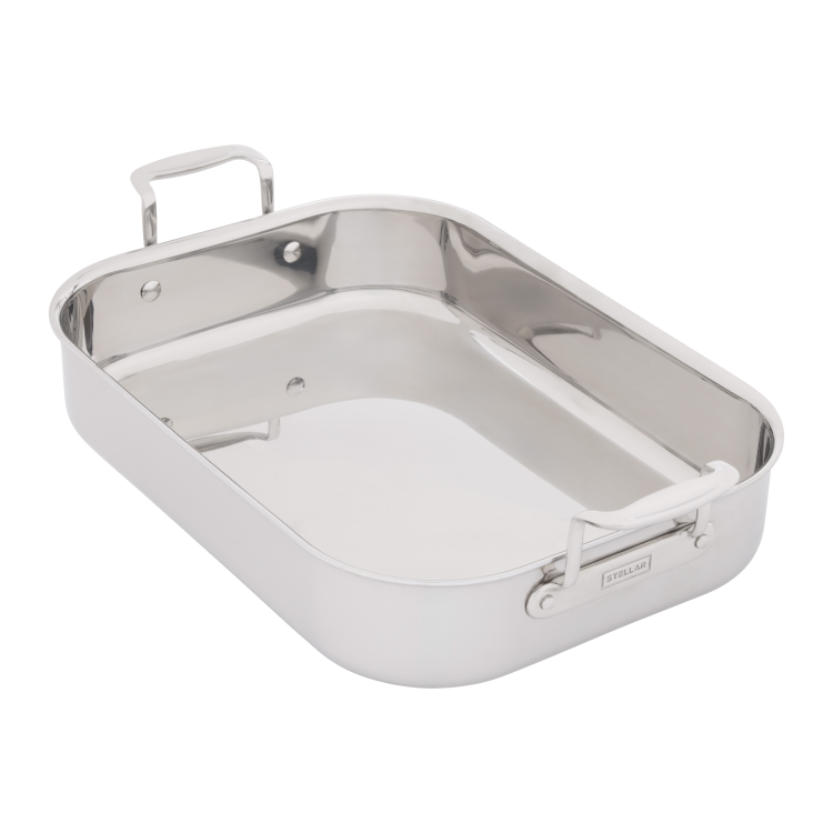 STELLAR TRI-PLY STAINLESS STEEL ROASTER WITH RACK - Image 4