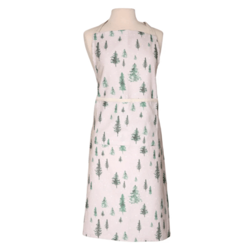 WINTER FOREST COTTON APRON