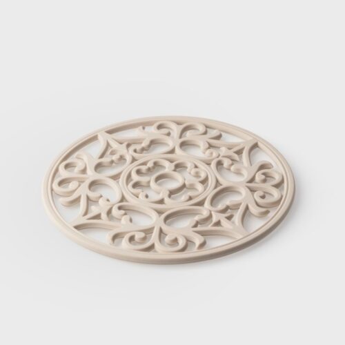 VINTAGE ROUND SILICONE TRIVET - OYSTER