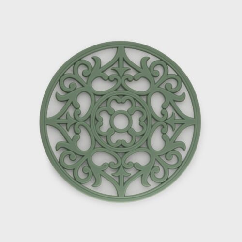 VINTAGE ROUND SILICONE TRIVET - SAGE