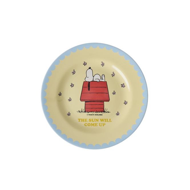 SNOOPY MELAMINE PLATE - CREAM PRINT - Image 2