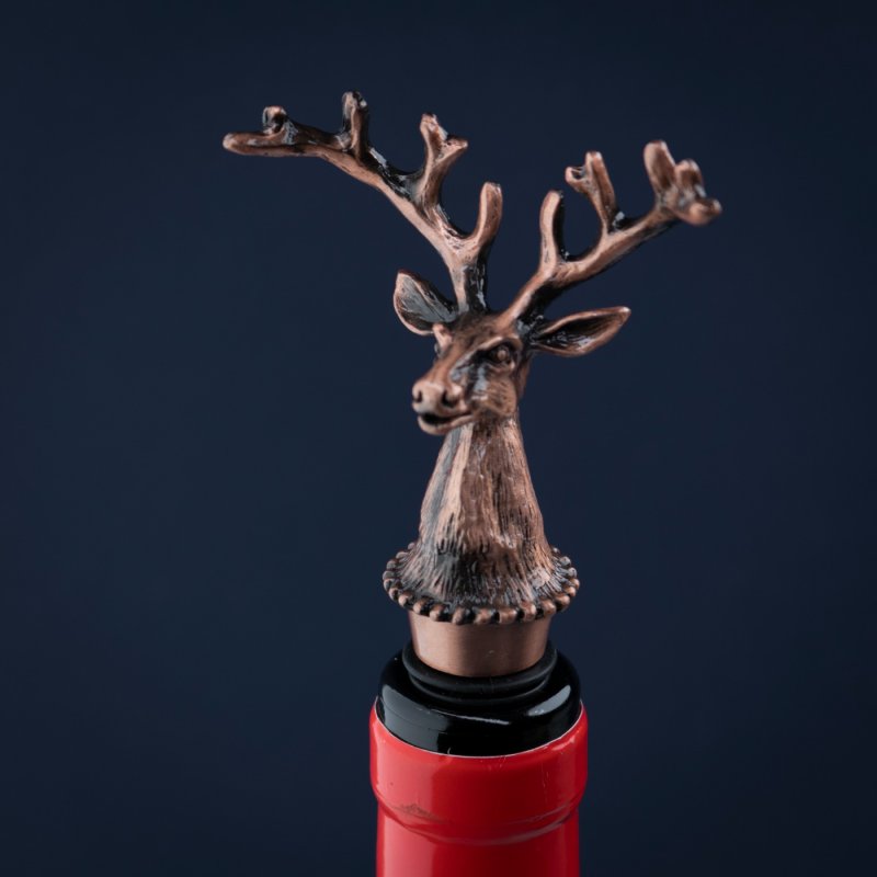 TAPROOM STAG WINE STOPPER - COPPER