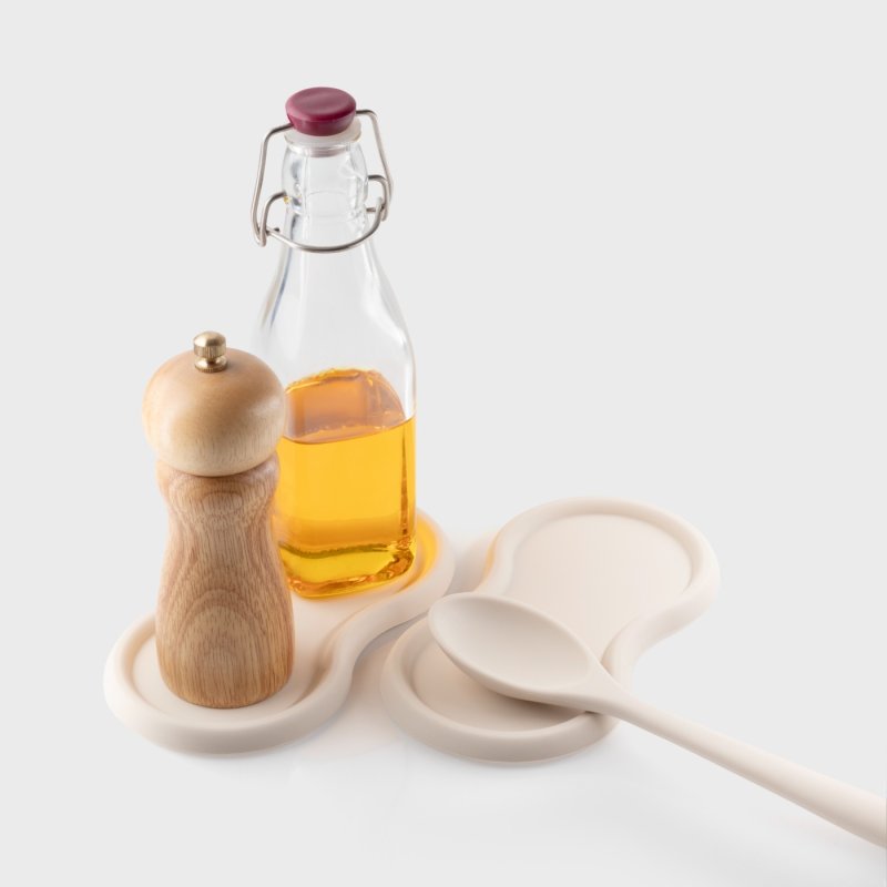 SILICONE BOTTLE/MILL  REST - OYSTER