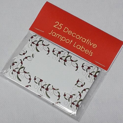 CHRISTMAS BERRY JAMPOT LABELS - PACK OF 25